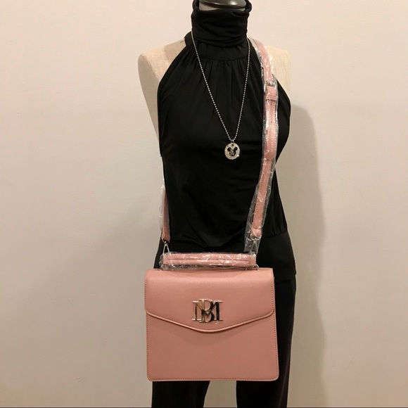 PRIVATELY SOLD!!! Badgley Mishka pink vegan leather and silver metal crossbody - Picture 10 of 10
